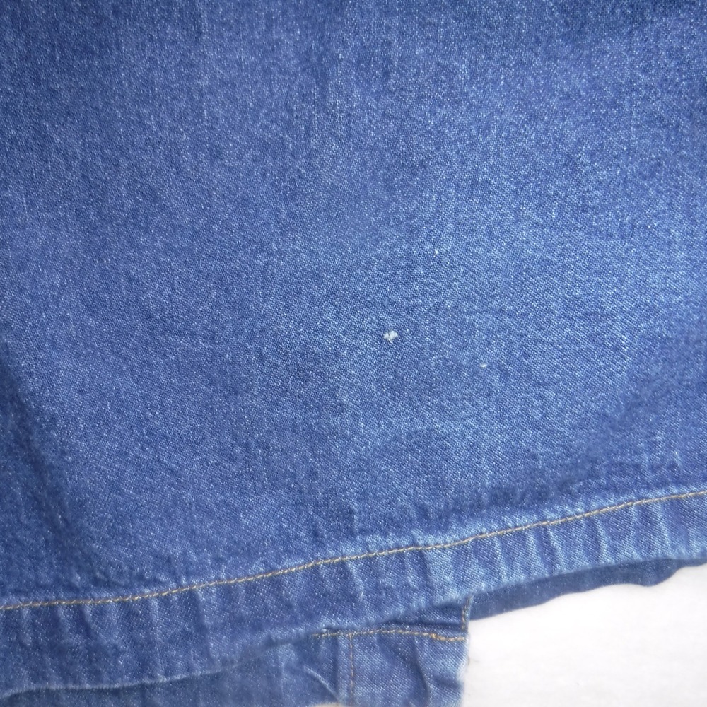 VTG Original TY Wear Denim Wrap Skirt Women 20W Blue Midi Buffalo Nickel Buttons - Picture 2 of 9